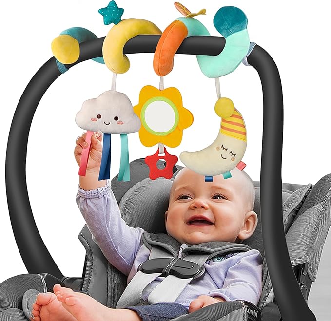 Car Seat Toys for Babies 0-6 Months Boys Girls Stroller Toys, Newborn Toys 0 3 Months Brain Development, Baby Toy Infant Toy for Carseat Stroller Crib Baby Gym for 0 3 6 9 12 Months
