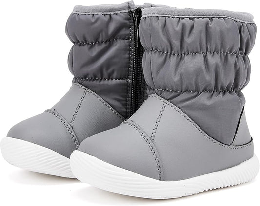 BMCiTYBM Baby Boy Girl Snow Boots Waterproof Winter Warm Booties Nonslip Lightweight Outdoor Shoes for First Walkers 6 9 12 18 24 Months(Infant/Toddler)