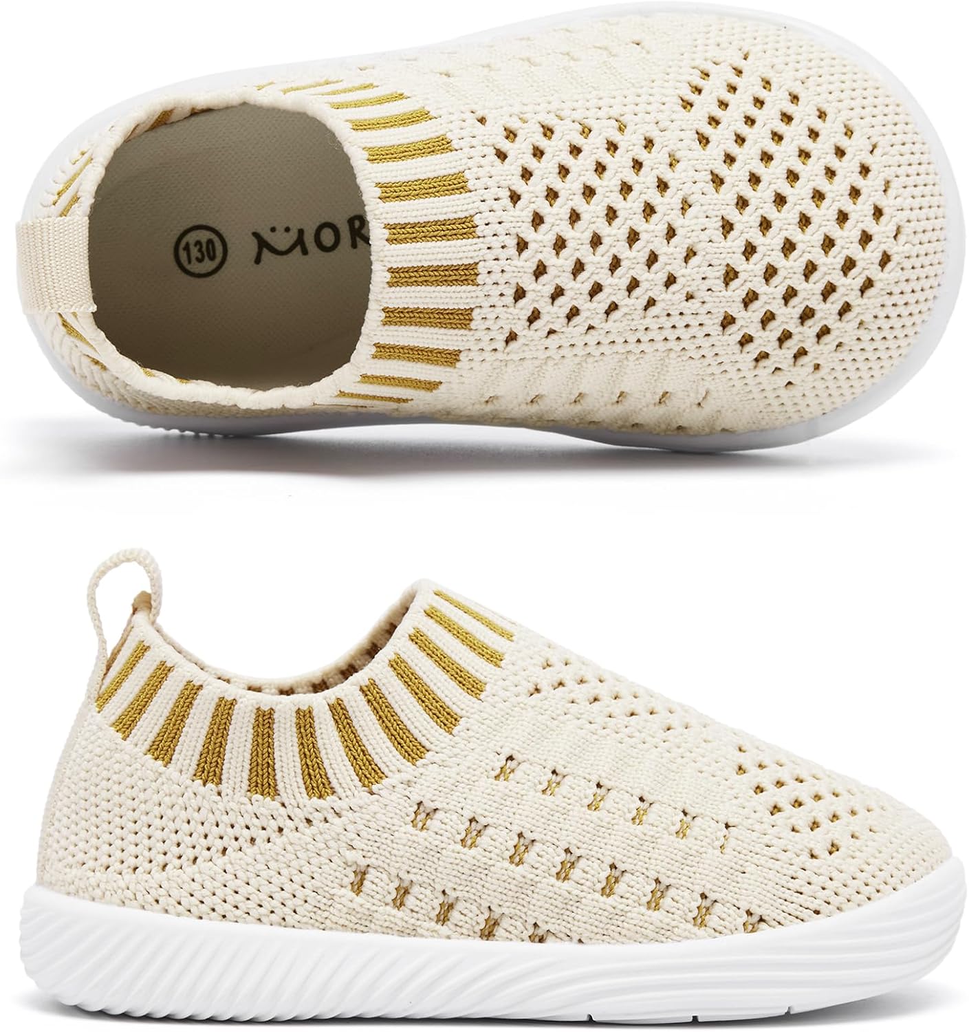 MORENDL Baby Toddler Walking Socks Non-Slip Breathable Unisex Casual Sneakers