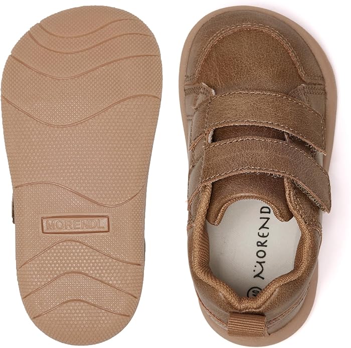 MORENDL Wide Toe Box Shoes Toddler Barefoot Shoes Baby Walking Shoe Boy Girl Non-Slip Zero Drop Minimalist Sneakers Comfort Tennis Outdoor Activities