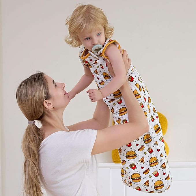 Bamboo Viscose Sleep Sack for Babies and Toddlers 1.0 Tog Wearable Blanket 2-Way Zipper Baby Shower Gifts