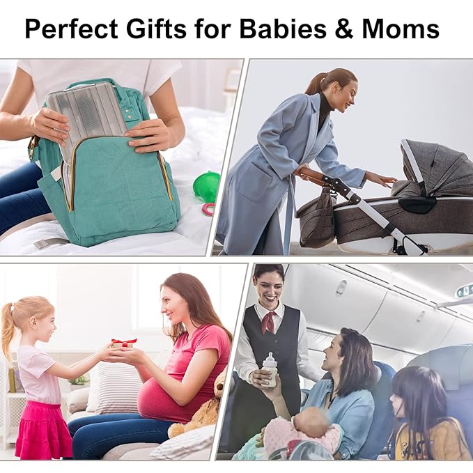 Baby Bottle Brush,6 in 1 Bottle Cleaner Set with Extendable Silicone Bottle Brush,Drying Rack,Nipple & Straw Brushes,Soap Dispenser & Organizer Case,Ideal Gifts for Babies& Moms