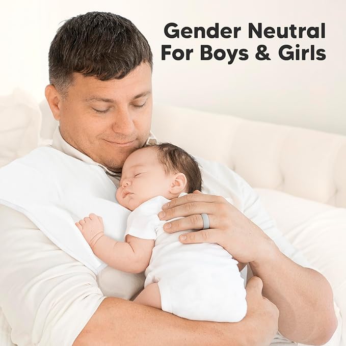 Organic Burp Cloths Baby Boy & Girl - 5-Pack Super Absorbent Cotton Burping Cloths for Babies, Soft & Plush Newborn Spit Up Rags, Infant Towels for Milk Spit Up, Unisex, Large 21" x 10" (Soft White)