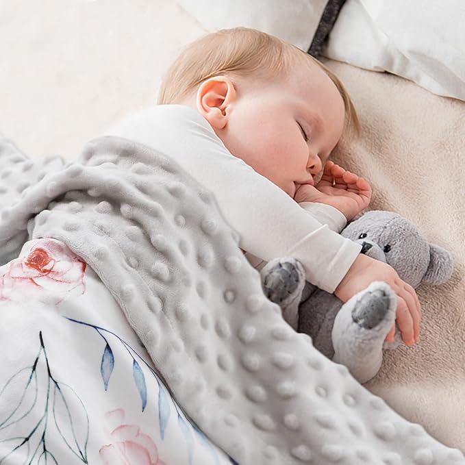 Soarwg Kids Baby Blanket Unisex Newborn, Super Soft Comfy Flower Blanket, for Toddler Baby Nursery Bed Blanket Stroller Crib Shower Gifts, 30 x 40 Inch
