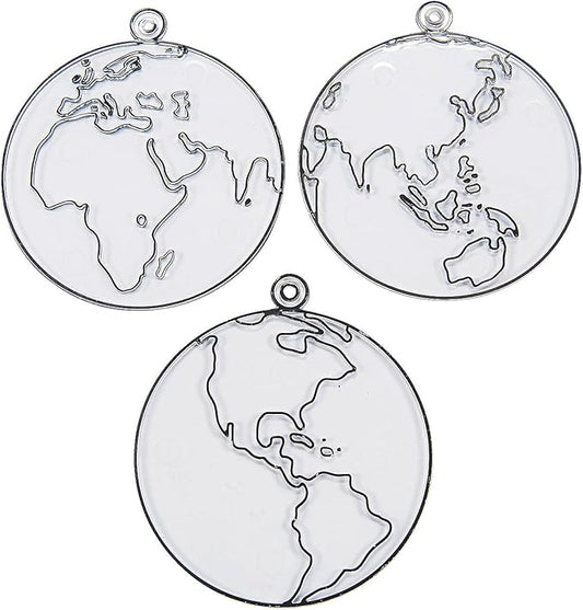 Fun Express Color Your Own Suncatchers - VBS Vacation Bible School Supplies/Decor - Earth Day DIY Crafts for Kids and Classroom Activities - Set of 24