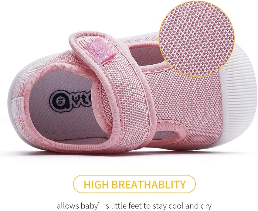 BMCiTYBM Baby Sneakers Girls Boys Lightweight Breathable Mesh First Walkers Shoes 6-24 Months