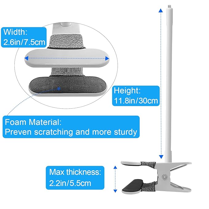 Baby Monitor Mount Compatible with Nanit Pro Smart Baby Monitor & Flex Stand Flexible Long Gooseneck Arm Also for Cameras with 1/4 Screw Mount Baby Camera Holder Stand