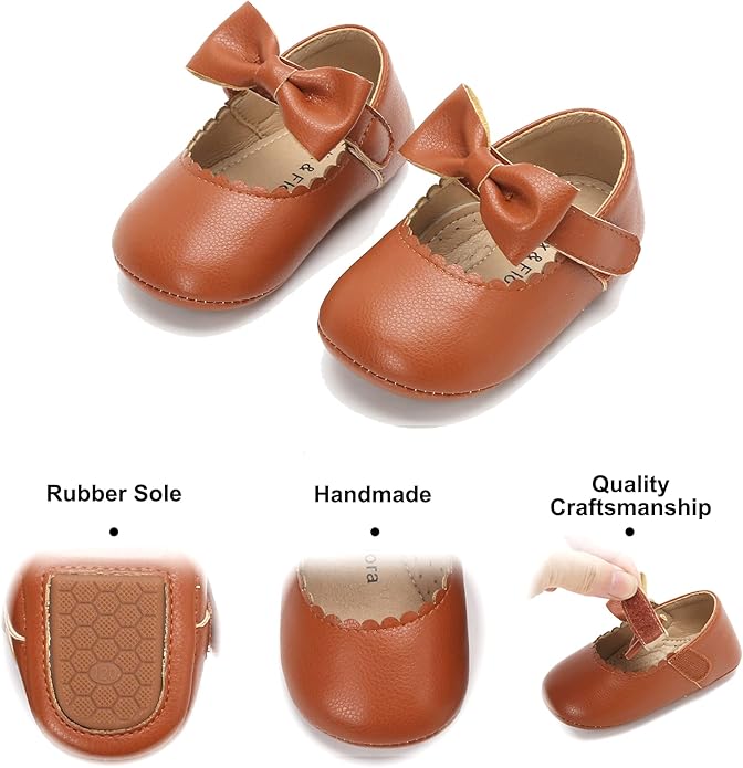 Soft Sole Baby Shoes - Infant Baby Walking Shoes Moccasins Rubber Sole Crib Shoes
