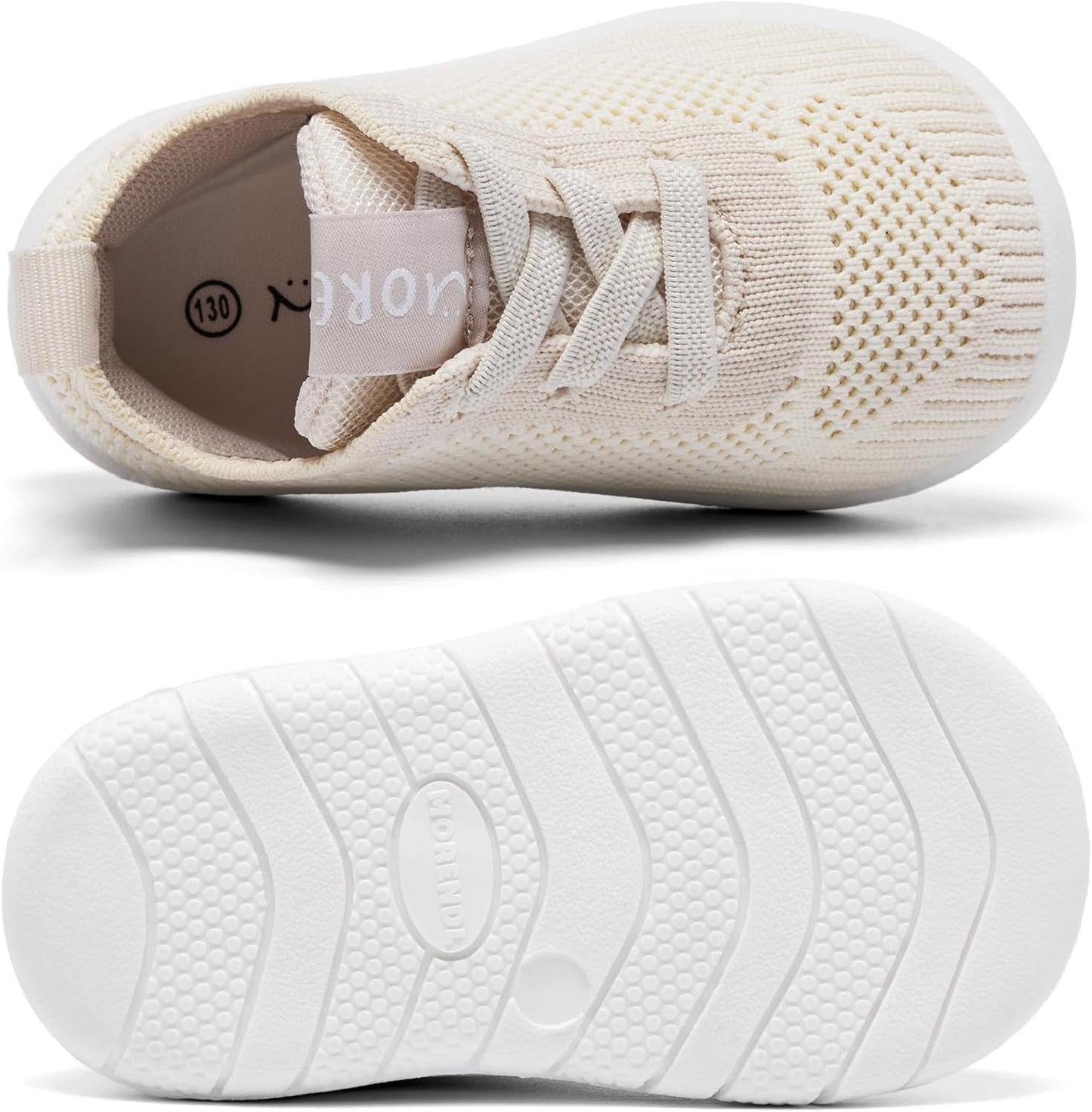 MORENDL Toddler Shoes Baby Walking Sock Shoes Infant Sneakers 0-4 Years Boy Girl Barefoot Tennis Shoe Non-Slip Brethable