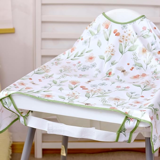 Happy Flute Long Sleeve Baby Bib-Mess Proof Baby Feeding Bibs with Adjustable Design for Babies during Eating or Highchair