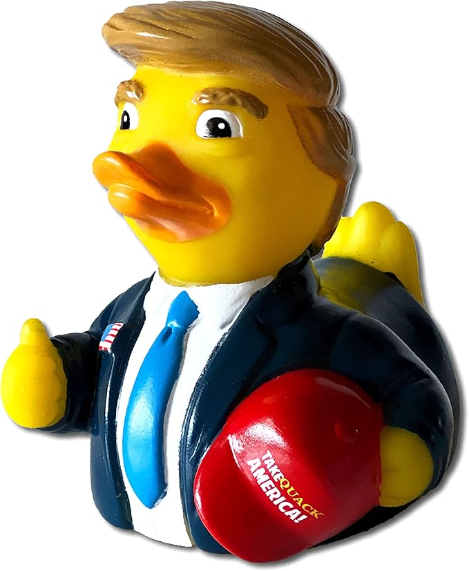 CelebriDucks - The Donald Trump Duck - Take Quack America - Floating Rubber Ducks - Collectible Bath Toy Gift for Kids & Adults of All Ages