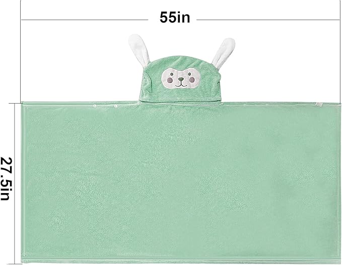 Visen Premium Hooded Towel for Kids,-28×55 INCH Large Size Kids Bath Towel,Ultra Soft Hooded Towel Wrap for Boys Girls