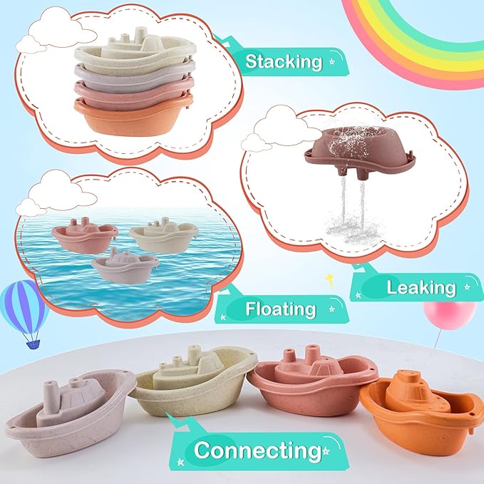 Bath Toy for Kids Toddlers Baby Bath Toys Set with Water Squirt Floating Animals Educational Bathtub Playtime Fun Gifts for Boys Girls Children