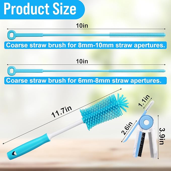 XANGNIER Water Bottle Cleaner Brush Set