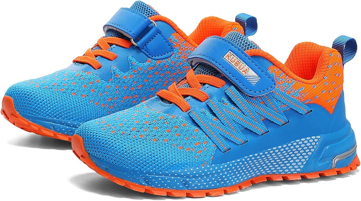 KUBUA Kids Sneakers for Boys Girls Running Tennis Shoes Lightweight Breathable Sport Athletic