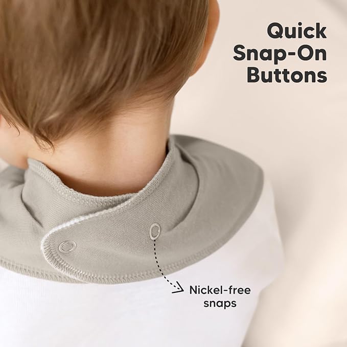 8-Pack Organic Baby Bandana Bibs for Boys, Girls - Super Absorbent Triangle Baby Bibs for Drooling and Teething Infant, 100% Cotton Extra Soft for Newborn, Infant 0-36 Months (Roarsome)