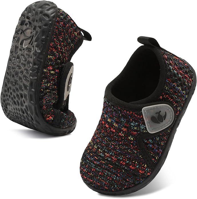 FEETCITY Baby Boys Girls First Walking Shoes Infant Sneakers Crib Shoes Breathable Lightweight Slip On Shoes