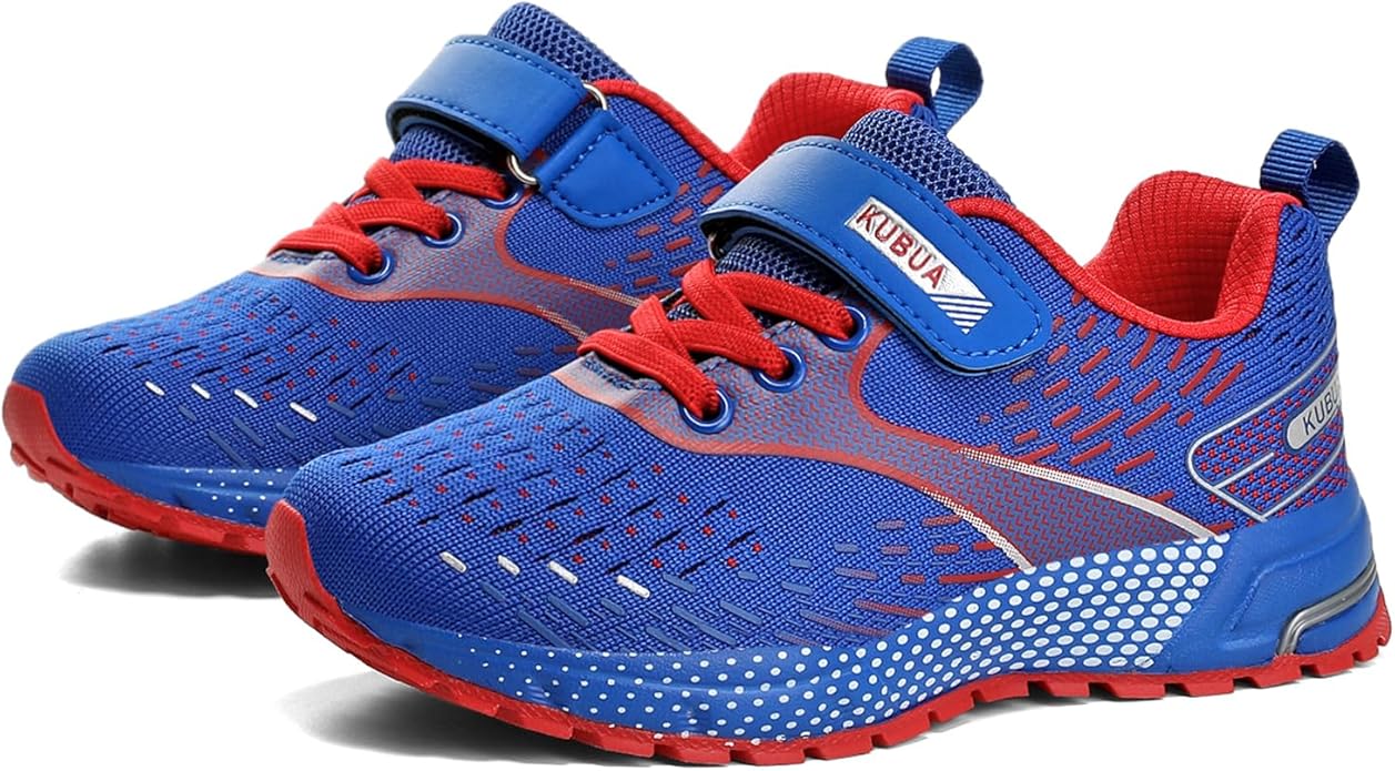 KUBUA Kids Sneakers for Boys Girls Running Tennis Shoes Lightweight Breathable Sport Athletic