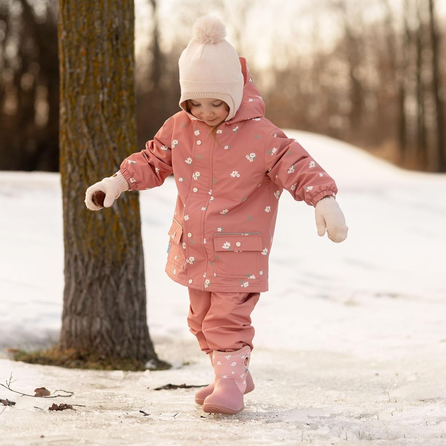 JAN & JUL Waterproof Fleece Lined Rain Jacket, Raincoat for Kids