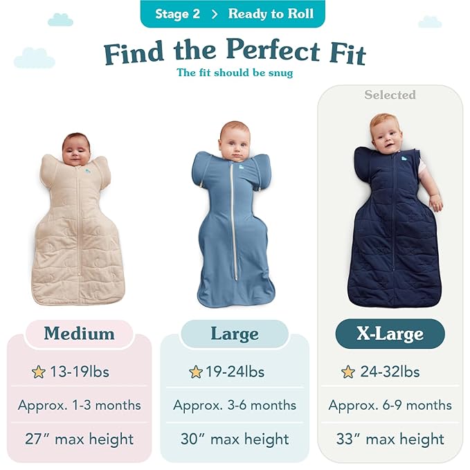 Love to Dream Swaddle UP Transition Bag Warm 2.5 TOG, Dreamer Olive, Extra Large, 24-32 lbs, Patented Zip-Off Wings, Gently Help Baby Safely Transition from Being Swaddled to Arms Free Before Rolling