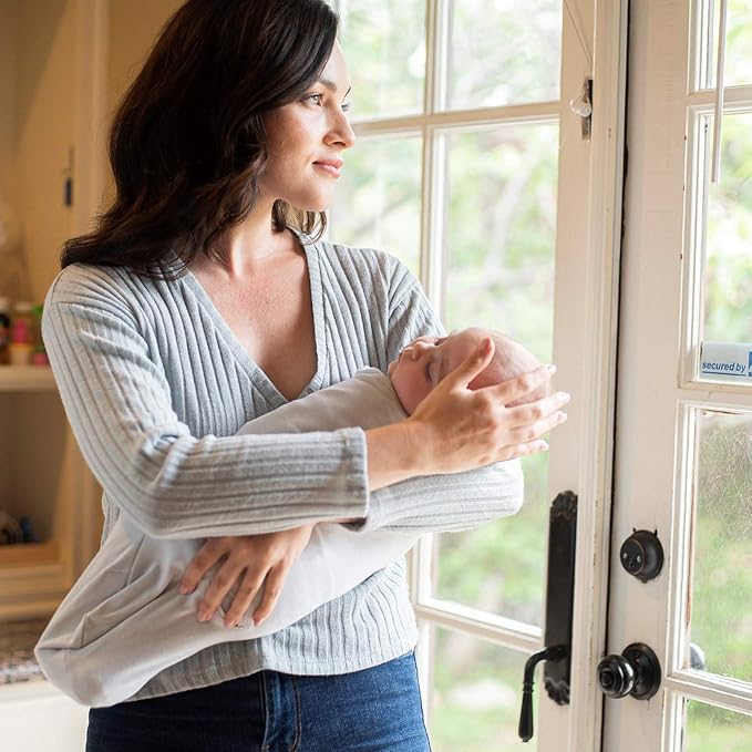 Comfy Cubs Easy Swaddle Blanket, 3 Pack - 100% Cotton Newborn Wrap, Large for 3-6 Months Infants, with Adjustable Velcro, Breathable and Durable Sleep Sack for Babies - Grey