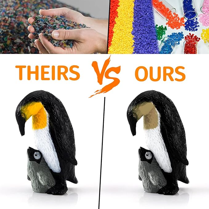 14PCS Antarctica Penguin Figurines Toy Playset Arctic Penguin Lifecycle Realistic Sperm Whale Toys Cake Decoration Christmas Birthday Party Supplies Decor