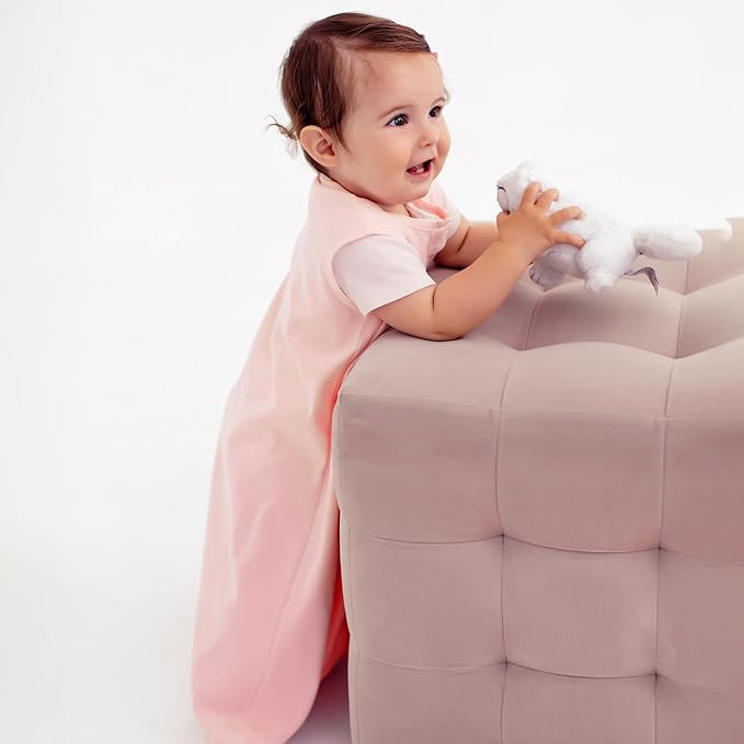 Mama Cheetah Baby Sleep Sack 0.5 TOG, Organic Cotton Baby Wearable Blanket with Two-Way Zipper, Swaddle Transition Baby Sleeping Bag for Newborn Infant Toddler Boy Girl, 0-6 Months