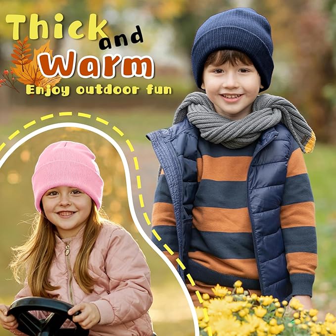 ZOORON Toddler Beanie Baby Boys Girls Beanies Kids Winter Hats Children Knit Warm Caps Soft Ski Hat