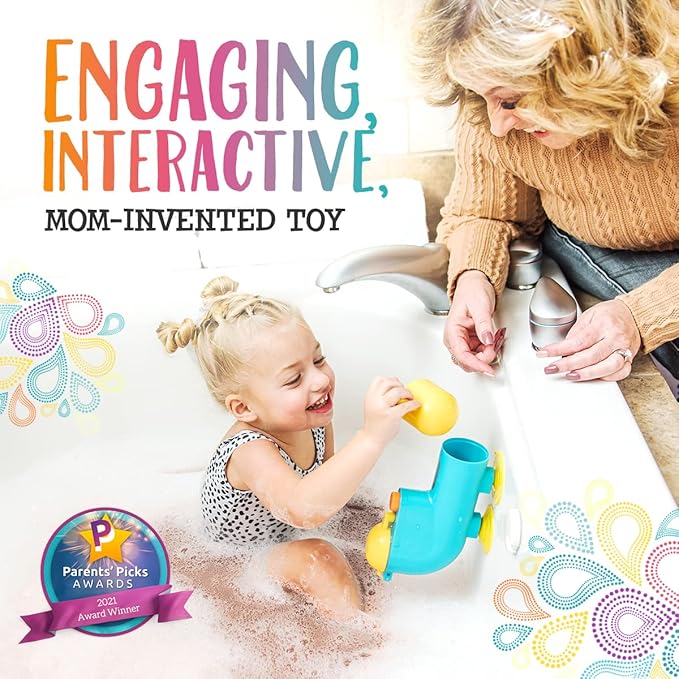 Fill N' Splash Submarine Bath Toys - Toddler Bath Tub Toys for Boys & Girls - Ages 1-5