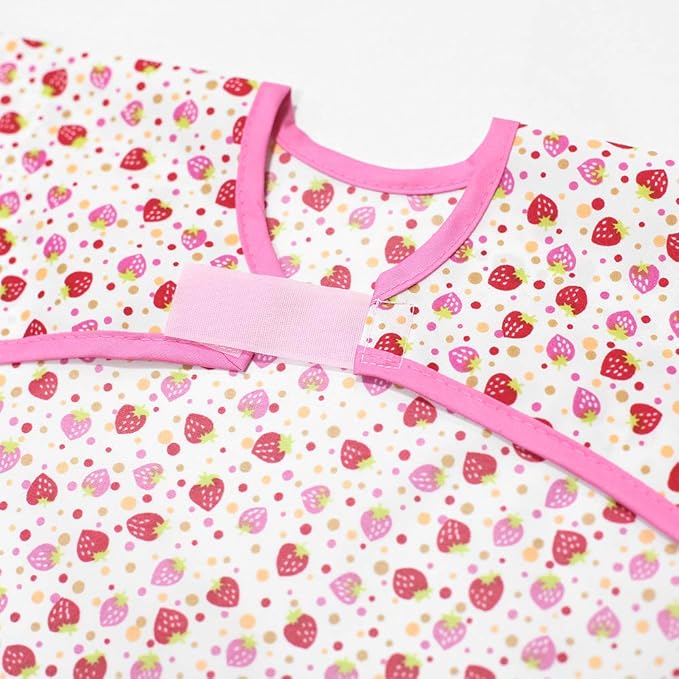 Long Sleeve Waterproof Bib for Toddlers – Feeding Smock for Baby Mealtime, Self-Feeding, Painting & Messy Play, BPA-Free