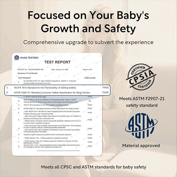 Baby Sling Carrier with Hip Seat - Adjustable & Safety Certified, Ergonomic Non-Slip Design for Newborn to Toddler (0-36 Months) -Carrying 8-35lbs Gray Feather