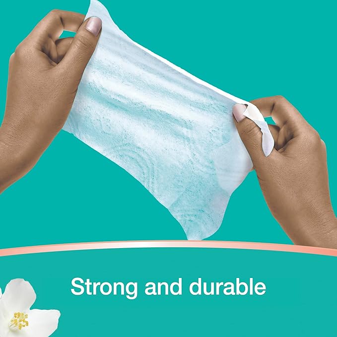 Pampers Wipes, Clean & Calm, Cotton Blossom Scent, 168 Wipes Total (3X Pop-Top Packs)