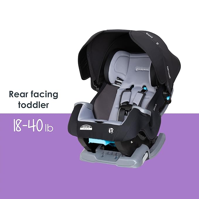 Baby Trend Cover Me™ 4-in-1 Convertible Car Seat, Dark Moon