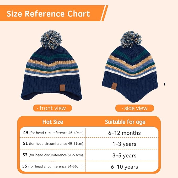 Moon Kitty Baby Boys Hats Toddler Beanies for Boys Winter Fleece Winter Hat Boys