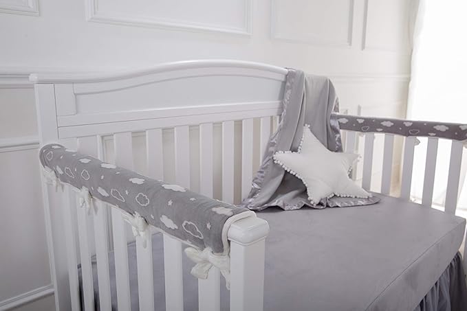 American Baby Company Fleece Blanket with Silk-Like Satin Trim, Soft, Warm & Cozy, Gray, 30" x 40" for Boys and Girls, Perfect for Baby Carrier, Stroller, Travel and Gifting