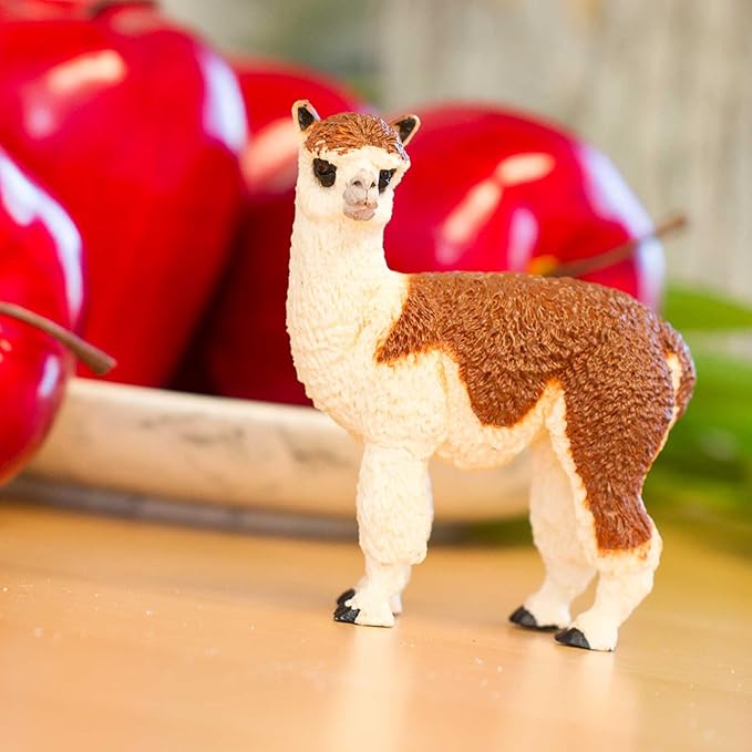 Safari Ltd. Alpaca Figurine - Detailed 3.75" Plastic Model Figure - Fun Educational Play Toy for Boys, Girls & Kids Ages 3+