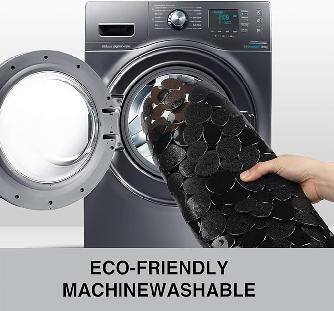 Vannokor Bathtub Mats for Bathroom 27x14 Inch, Bath Mat for Tub Feels Great on Tired Feet, Friendly Machine Washable Shower Tub Mats with 167 Big Suction Cups, Shower Mat, Bath Tub Mat, Black