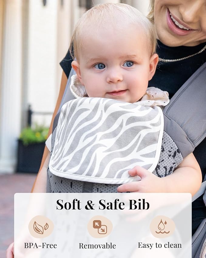 MOMTORY StowNGO Pro Baby Carrier, Safety-Certified 6-in-1 Baby Carrier Newborn to Toddler, Detachable Baby Holder Carrier with Hip Seat, Ergonomic Cozy Baby Front and Back Carrier for 7-50lbs