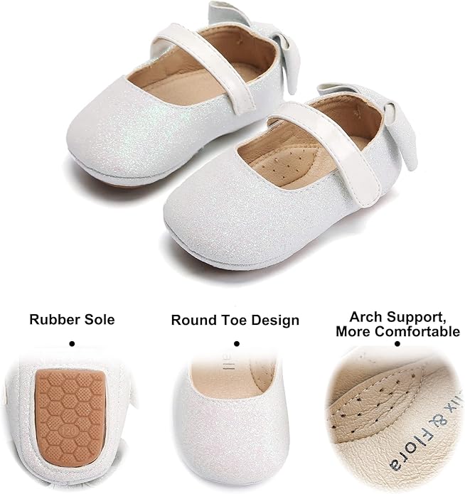 Soft Sole Baby Shoes - Infant Baby Walking Shoes Moccasins Rubber Sole Crib Shoes