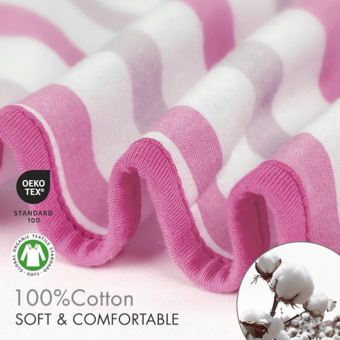 GLLQUEN BABY Swaddles for Newborns - 3 Pack Baby Adjustable Swaddle Sleep Sack for Boys and Girls 0-3 Months,Baby Wrap Swaddle Sack, Stripe & Heart, Nursery Essentials