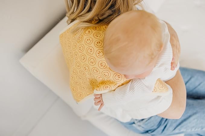 Copper Pearl Premium Baby Burp Cloths - 3-Pack Large Cotton Burp Cloths, Extra Soft Spit Up Rags with 3 Absorbent Layers, Perfect for Baby Boy and Baby Girl Gifts (21" x 10" Size, Vance Set)