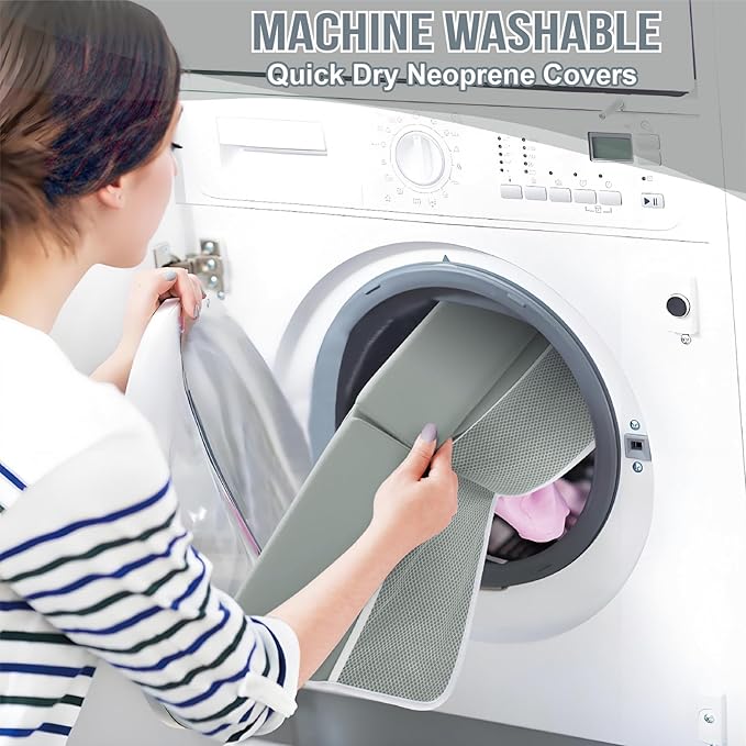 Bath Kneeler and Elbow Rest Pad Set, Thick and Quick Dry Kneeling Pad Support for Knee and Arm, Extra Large Baby Bath Kneeler Pads Bathtub Mat with Toys Organizer for Baby Bath Time, Grey