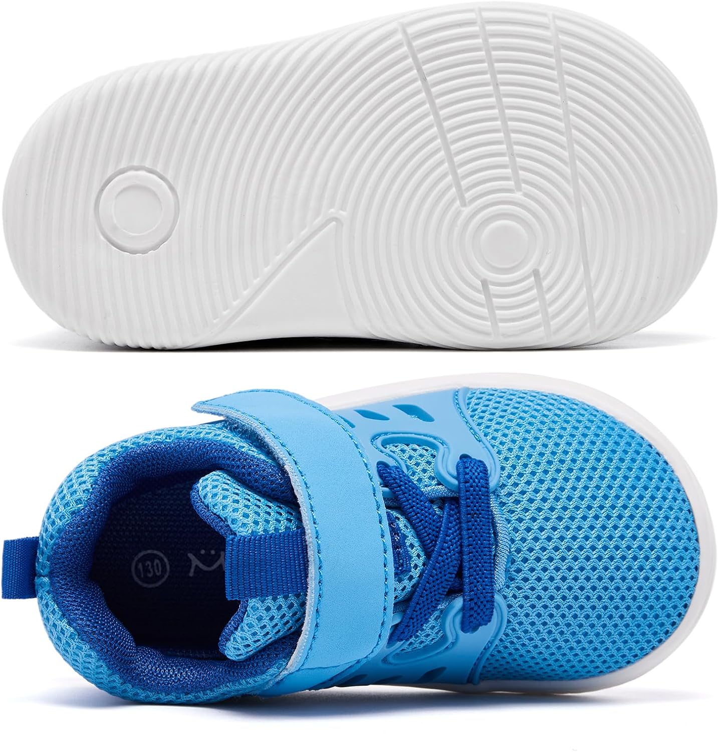 MORENDL Toddler Sneakers Baby Boys & Girls Barefoot Shoes Lightweight Breathable Walking Running Tennis Athletic Sport Shoes