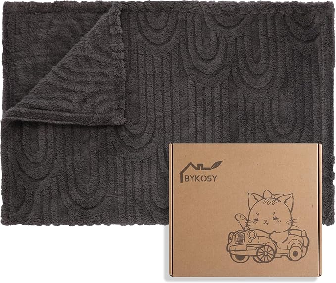 Ultra Soft Fleece Baby Blanket,Swaddle & Receiving Blankets for Newborn Infant, Lightweight Breathable Nursery Nap Blanket for Crib Stroller, for Boys & Girls Rainbow 30"x40" Gray