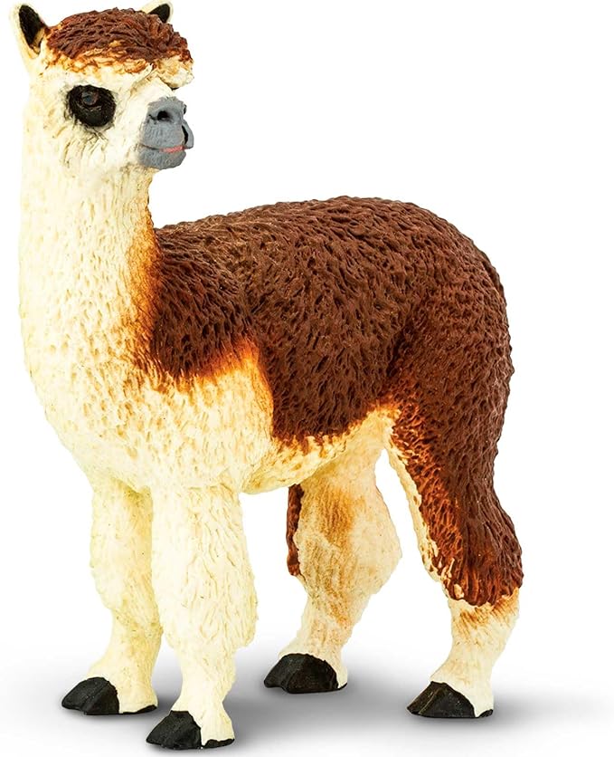 Safari Ltd. Alpaca Figurine - Detailed 3.75" Plastic Model Figure - Fun Educational Play Toy for Boys, Girls & Kids Ages 3+