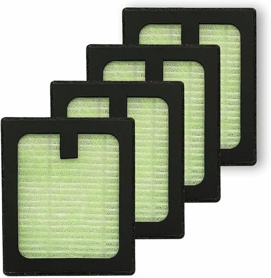 4 Pack HEPA Filter Replacement for Baby Brezza Baby Bottle Washer Pro, High Efficiency H13 True HEPA Filter, Air Clean Dust
