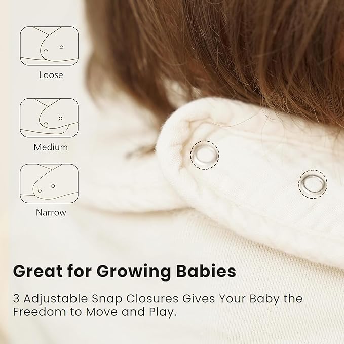 Konssy Muslin Baby Bibs 8 Pack Baby Bandana Drool Bibs Cotton for Unisex Boys and Girls, Soft Absorbent Set for Teething and Drooling