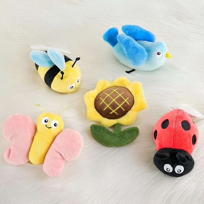 Garden Friends Crib Mobile – Baby Mobile for Crib with Upgraded 3-Mode Music Box, Nursery Mobile with Butterflies, Bees, Birds for Boys & Girls, Fits Standard Cribs, Forest Nursery Decor