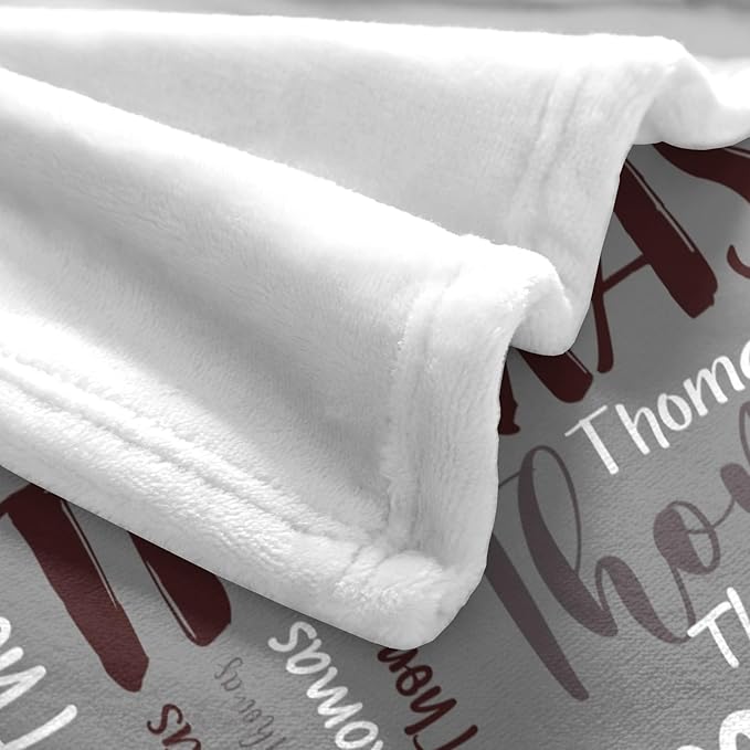 Personalized Custom Baby Blanket with Name for Girls Boys Kids Customized Flannel Blanket for Bed Nursery Room Baby Stroller