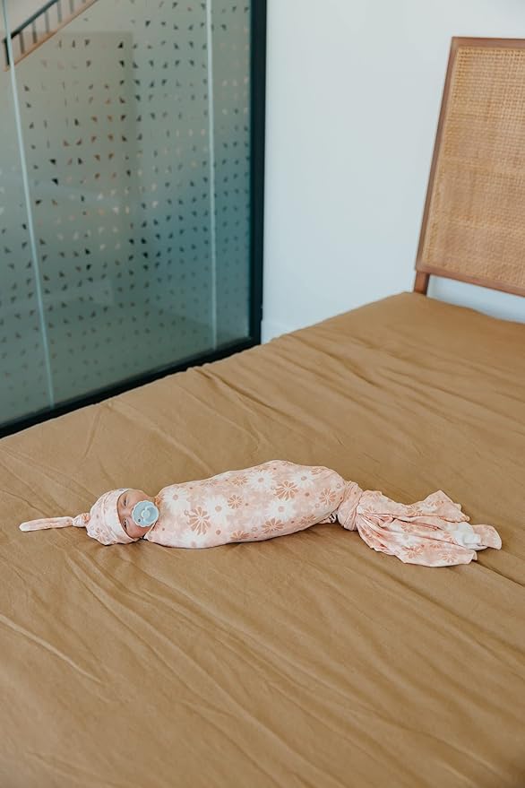 Copper Pearl Baby Swaddle Blanket - Premium Knit Baby Blanket, Large Soft Stretchy Receiving Blankets for Baby Girl, Swaddles for Newborn, Infant, and Toddler (Penny)